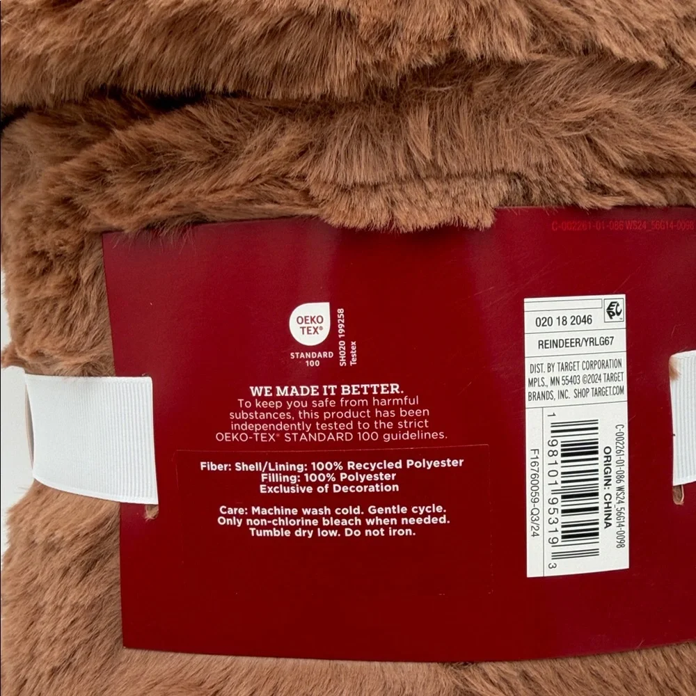 Wondershop Reindeer Hooded Wearable Plush Blanket